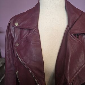 NWOT Zenana Leather Jacket
